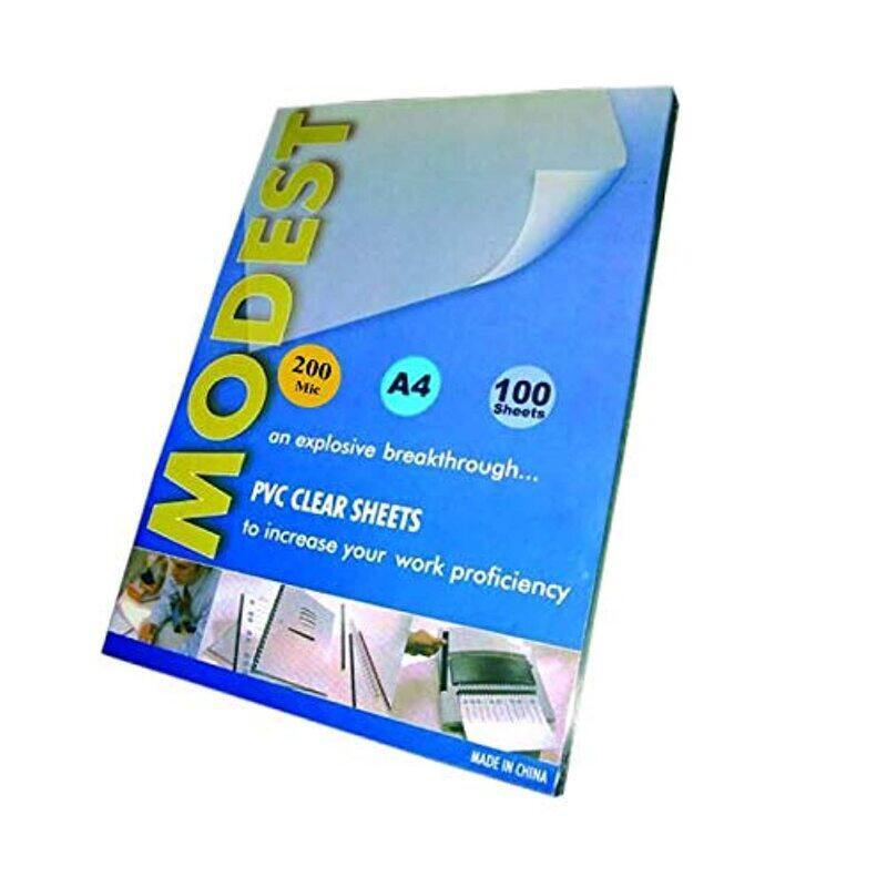 

Modest A4 Size PVC Clear Sheets, Blue