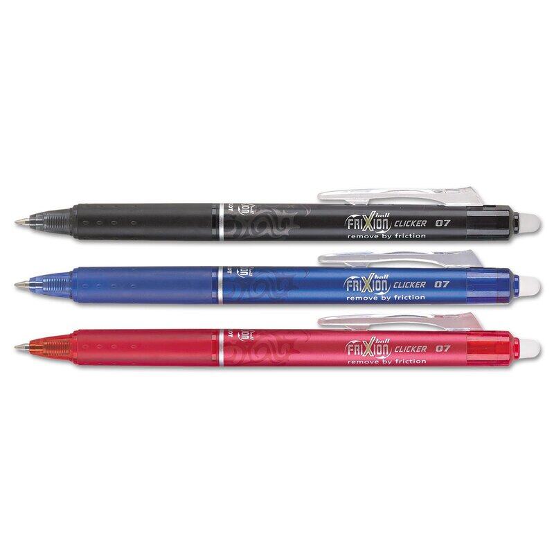 Pilot Frixon Clicker Retractable Rollerball Pen Set, 0.7mm, Multicolour