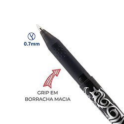 Pilot Frixion Erasable Rollerball Pen, 0.7mm, Black