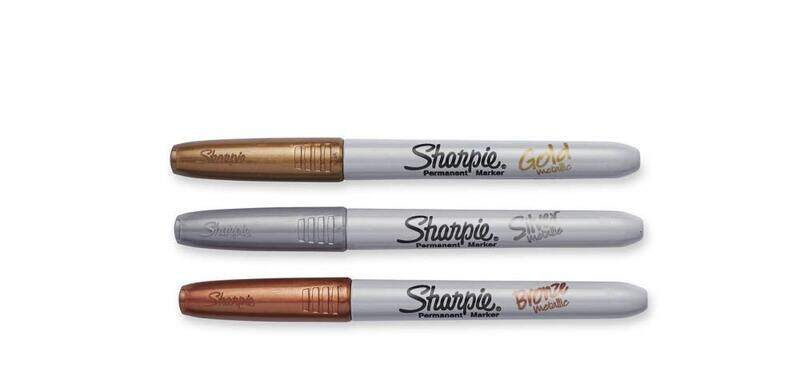 

Sharpie 3-Piece Metallic Permanent Marker Set, 101-1342, Multicolour