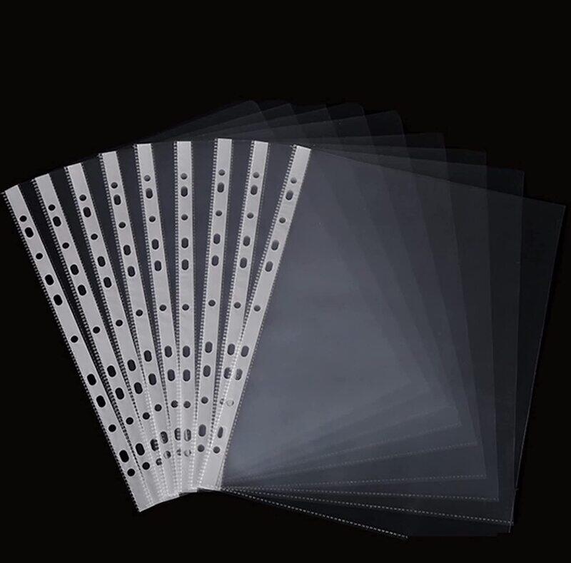 Daily Needs A4 Plastic Punched Pockets Folder, 50 Pieces, Transparent