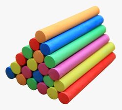 Daily Needs Color Chalks, 100 Pieces, Multicolour