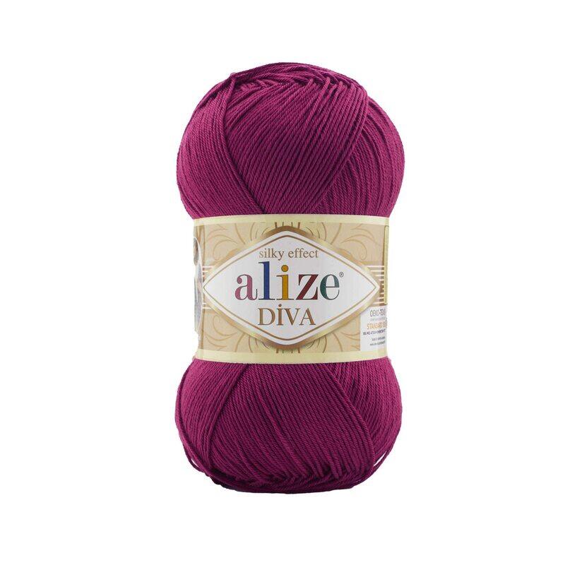 

Alize Diva Hand Crochet & Knitting Yarn, Fuchsia