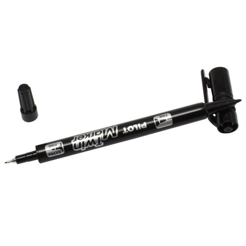 Pilot Twin Permanent Marker, Black