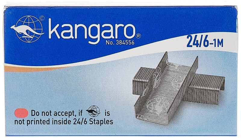 Kangaro 1000-Pack Ka24/61 M No. 24/6 Staples, Silver