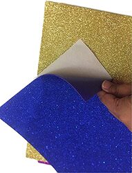 Daily Needs Self-Adhesive Sticky Glitter Art Foam Gum Sheets, 10 Pieces