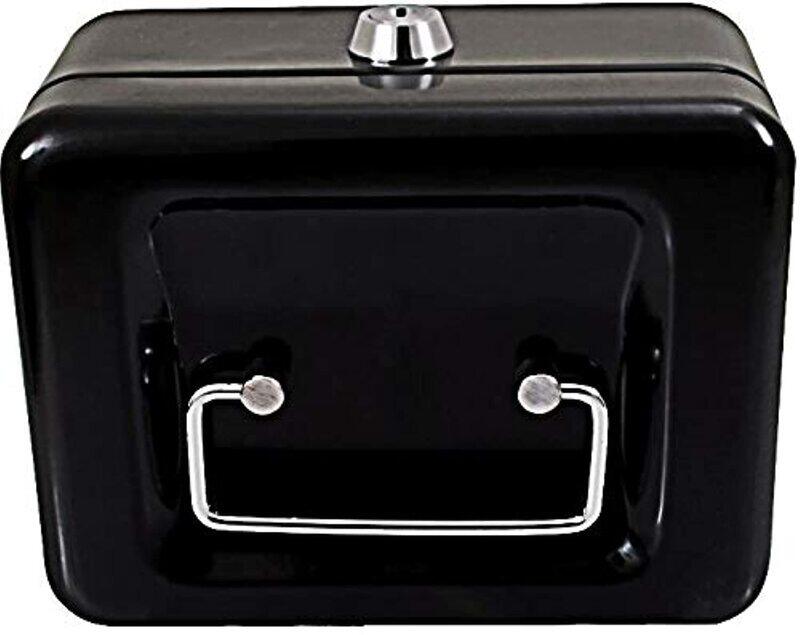 Partner 6" Metal Cash Box, Black