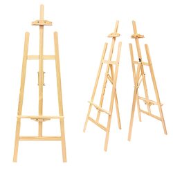 Daily Needs Wooden Easel Stand, 150cm, Beige