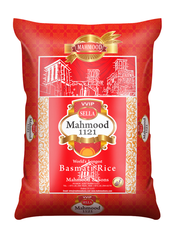 Mahmood VVIP Sella Mahmood 1121 Basmati Rice, 5 Kg