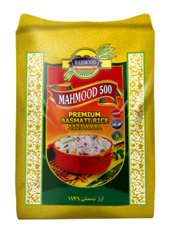 Mahmood 500 Premium 1121 Basmati Rice Pouch, 39 Kg