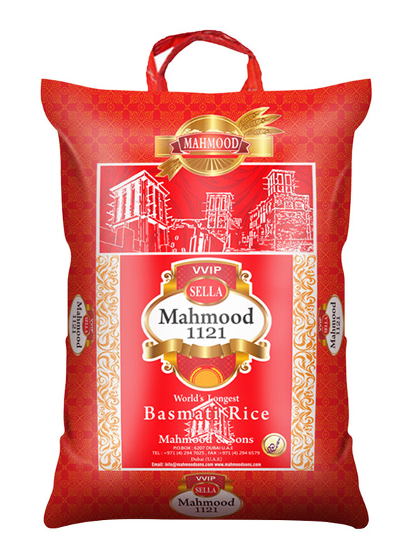 Mahmood Vvip 1121 Sella XXXL Basmati Rice, 10 Kg