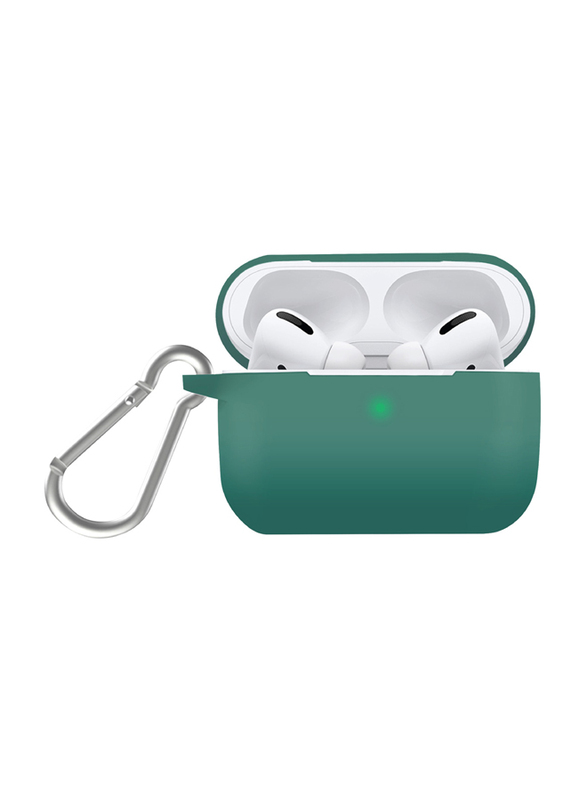 Promate Silicase-Pro Scratch & Drop Resistant Silicone Case for AirPods Pro, Green