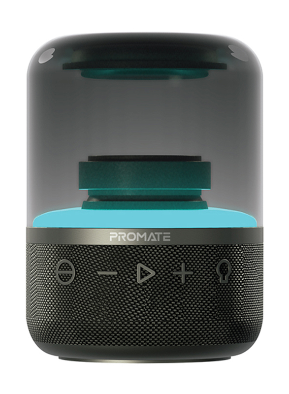 Promate Glitz Portable Bluetooth Speaker, Black