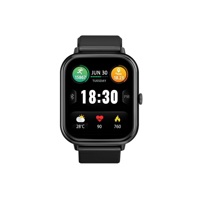 Promate Smart Watch, Premium Fitness Tracker with BT 5.2 Calling, 1.8” TFT Display, 10-15 Day Battery Life, 100 Watch Faces, 123 Sports Modes and IP67 Water Resistance for iPhone 14, Galaxy S22