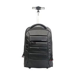 Promate BizPak-TR Heavy Duty Trolley Bag for 15.6 Inch Laptop, Black
