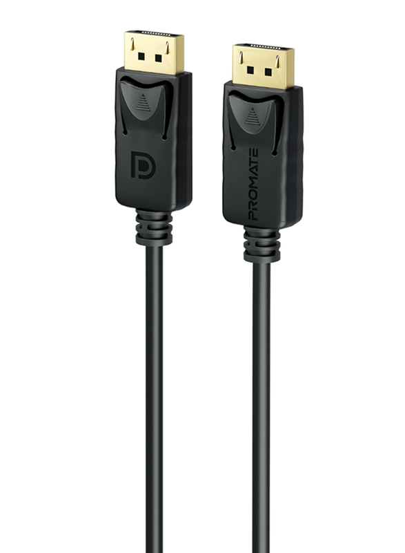 Promate 1.2-Meter Display Port Cable, 32.4Gbps Promate Display to HDMI Port Cable with HD 8K@60Hz Display, ProLink-DP-120, Black