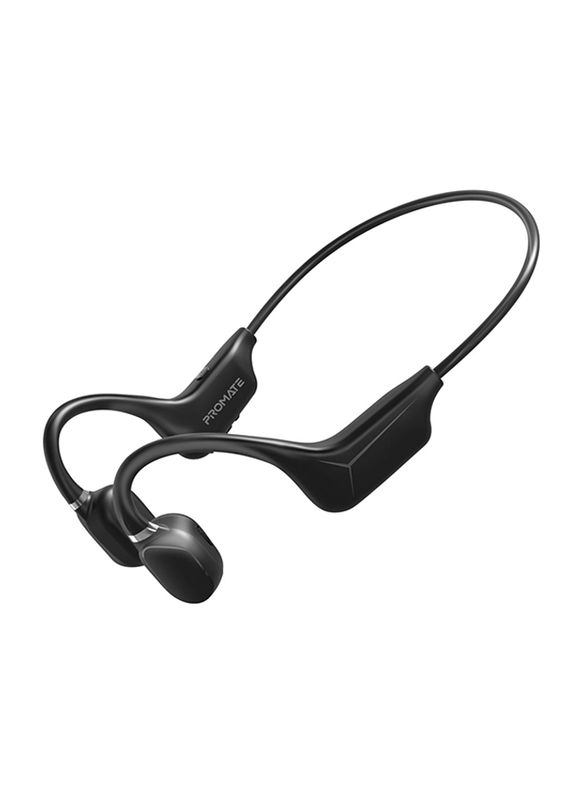 Promate Office Ripple Bone Conduction Wireless/Bluetooth In-Ear Headphone, Black