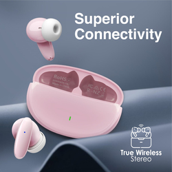 Promate True Wireless/Bluetooth 5.1 Lush with Mic In-Ear Ear buds, Pink