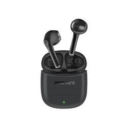 Promate True Wireless Earbuds, In-Ear Bluetooth v5.3 Earphones with ENC Noise Reduction, 30-hour Playback Time, Intelligent Touch Controls and 300mAh Charging Case for iPhone 15, Galaxy S23, iPad Air