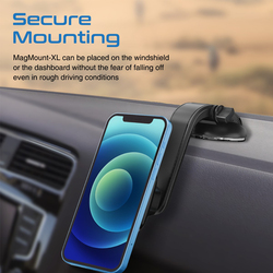 Promate Magnetic Stick-On Dashboard Car Phone Holder, MagMount-XL, Black