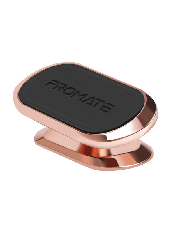 Promate Universal Cradleless Stick-On Dashboard Magnetic Car Phone Holder, Magnetto-3, Rose Gold
