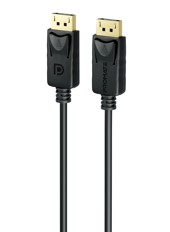 Promate 3-Meter Display Port Cable, 32.4Gbps Promate Display to HDMI Port Cable with HD 8K@60Hz Display, ProLink-DP-300, Black