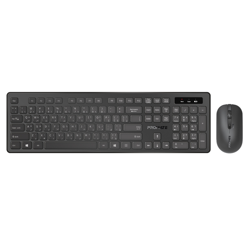 Promate Procombo-12 Sleek Profile Full Size Wireless Keyboard