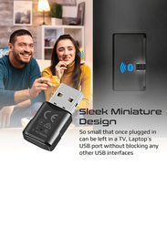 Promate Universal Transmitter USB Bluetooth Adapter, BlueLink, Black