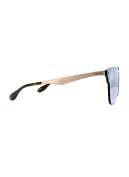 Ray-Ban Full-Rim Square Brown Sunglasses Unisex, Mirrored Violet Lens, RB3576N 90391U 41, 41/41/140