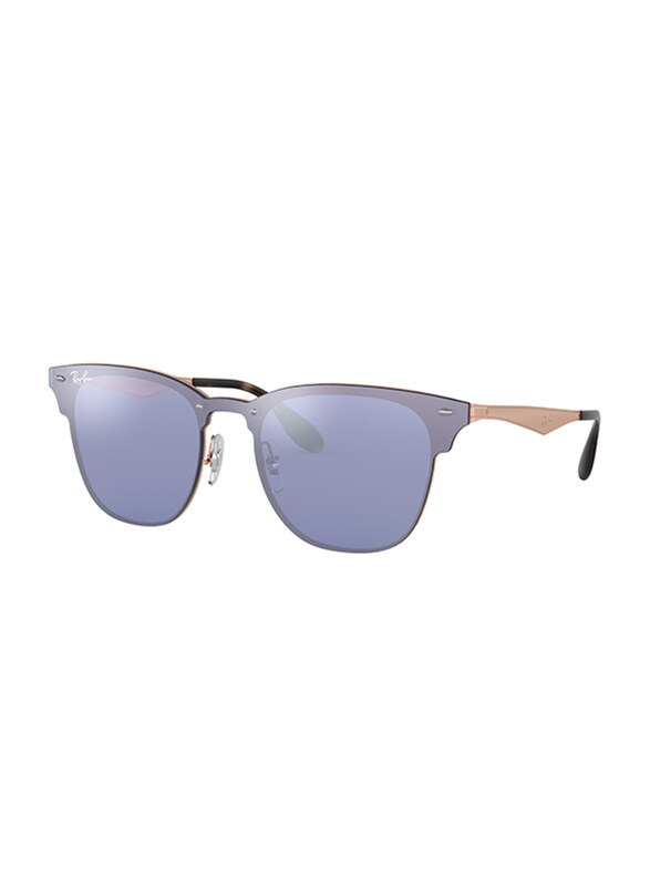 

Ray-Ban Full-Rim Square Brown Sunglasses Unisex, Mirrored Violet Lens, RB3576N 90391U 41, 41/41/140