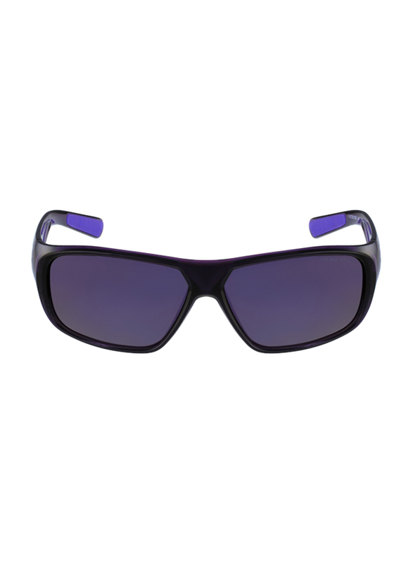 نظارة نايك ماركيوريور باطار كامل مستطيل أسود للرجال, عدسات ارجوانية عاكسة, EV0780-505, 62/16/130
