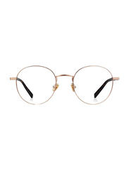 نظارة بالون باطار كامل دائري ذهبي/بني للرجال, BJ7012 B30, 51/21/145