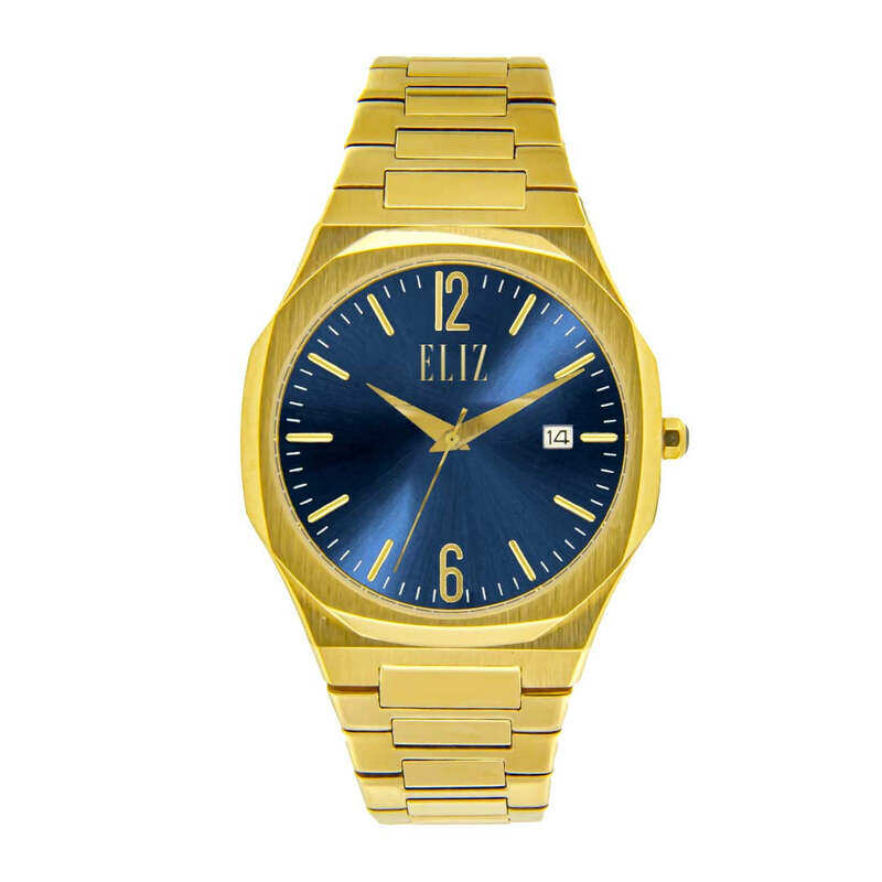 

ELIZ ES8595G2GBG SS Case & Band Date Men's Watch
