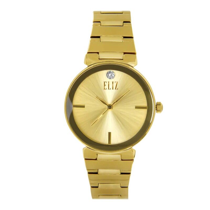 

ELIZ ES8594L2GCG SS Case & Band 3-Hands Women's Watch