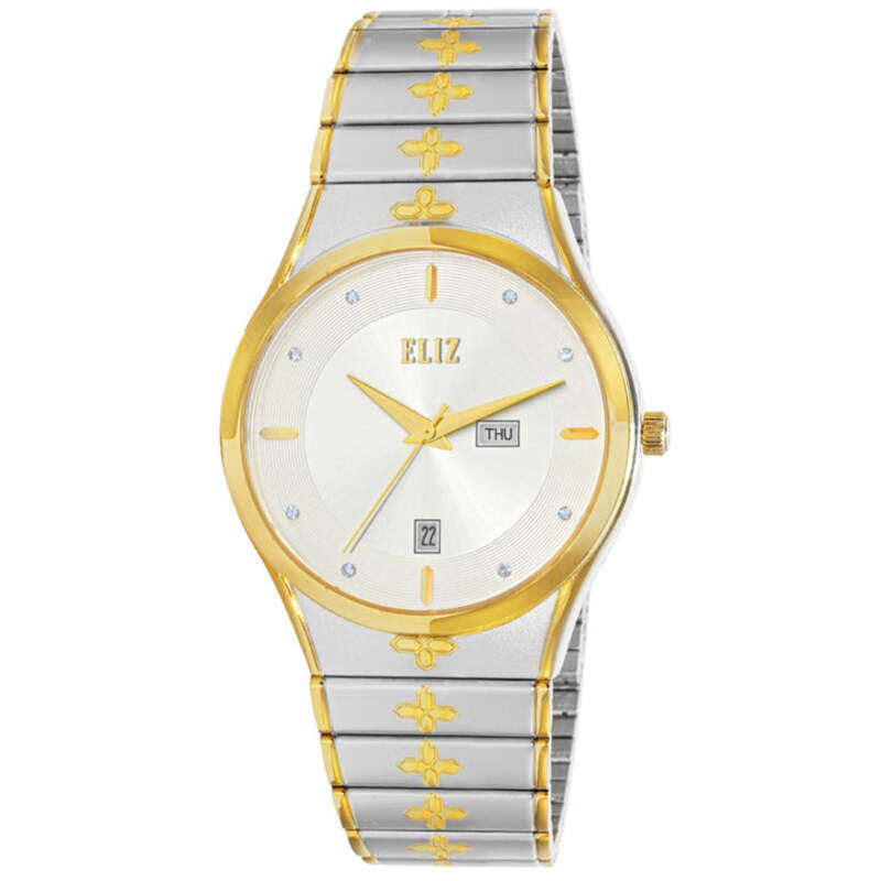 ELIZ ES8800G2TST SS Caseback & Band Day-Date Men's Watch