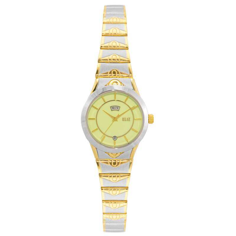 

ELIZ ES8768L2TLT SS Caseback & Band Day-Date Women's Watch