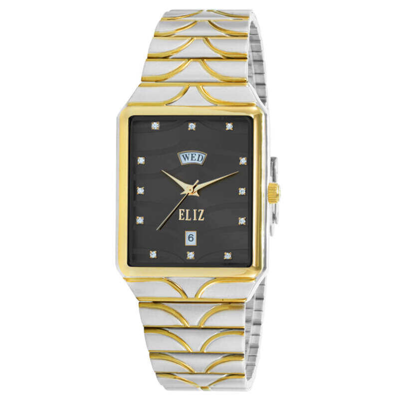

ELIZ ES8744G2TNT SS Caseback & Band Day-Date Men's Watch