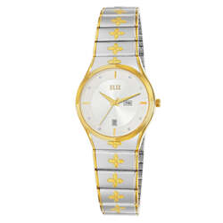 ELIZ ES8800L2TST SS Caseback & Band Day-Date Women's Watch