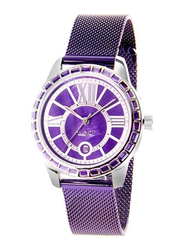Blade Endure Analog Watch for Women with Stainless Steel Band, Water Resistant, 3333L2SVV, Purple