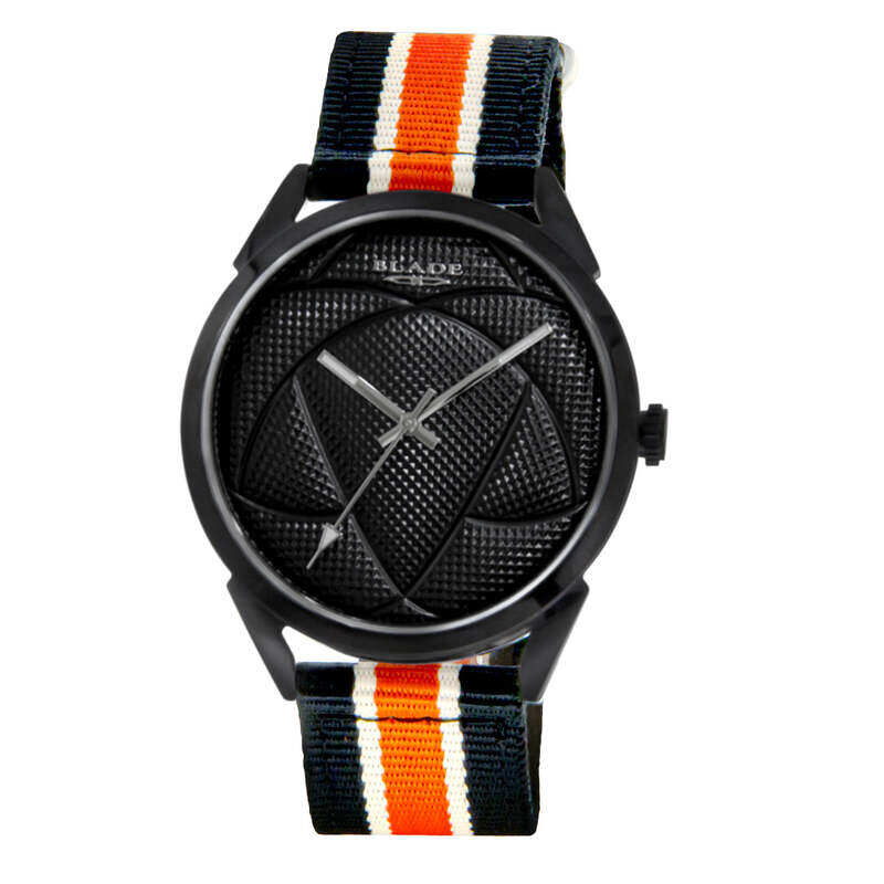 

BLADE Retro Futbol Black-Orange-White 3697GNN6H SS & Nylon 3-Hands Unisex Watch