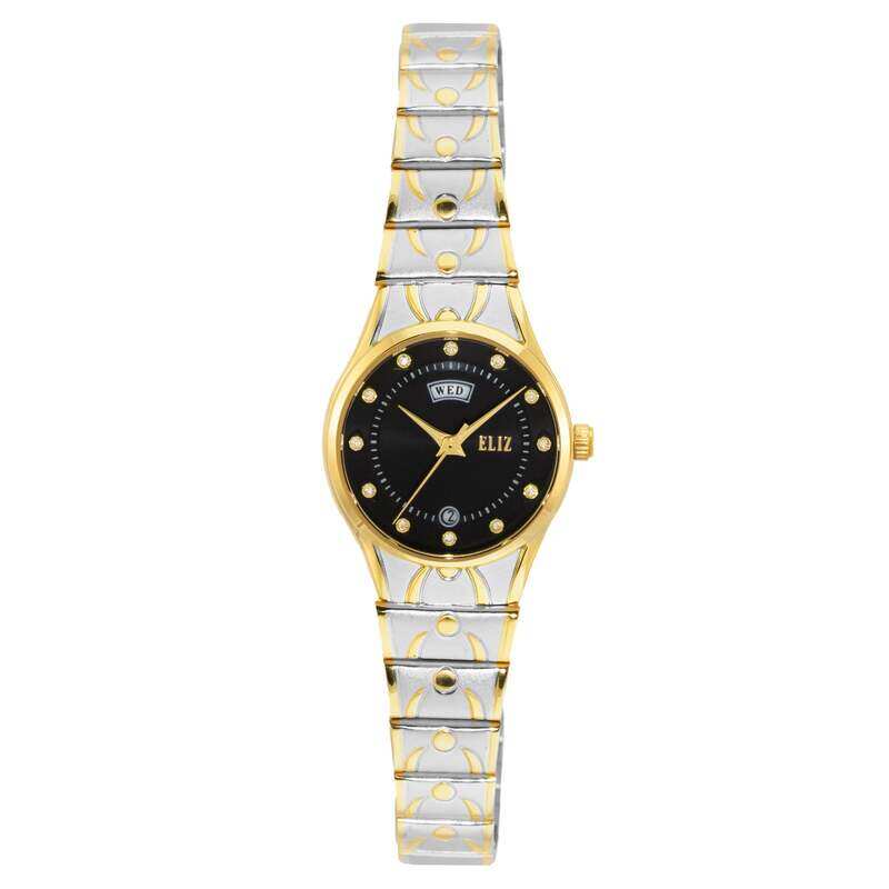 

ELIZ ES8771L2TNT SS Caseback & Band Day-Date Women's Watch