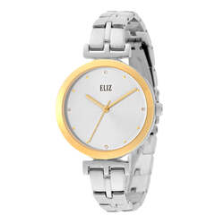 ELIZ ES8860L2TST Metal Case and Bracelet 3-Hands Women's Watch