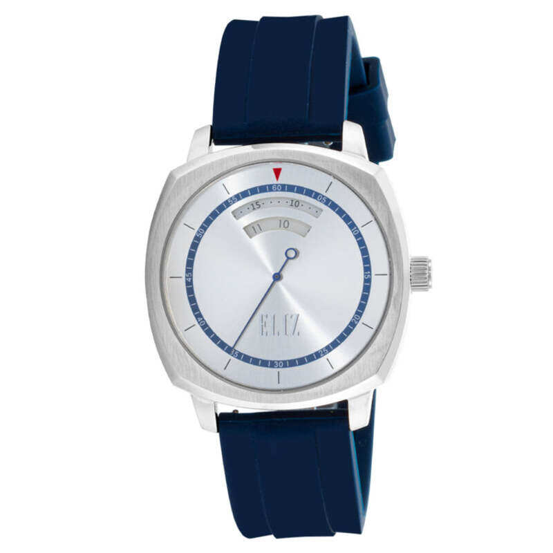 

ELIZ ES8831G5SSB SS & Silicone Strap 3-Hands Men's Watch