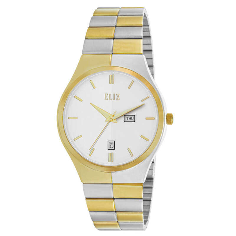 

ELIZ ES8803G2TST SS Caseback & Band Day-Date Men's Watch