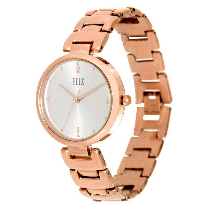 

ELIZ ES8762L2RSR Metal Case and Bracelet 3-Hands Women's Watch