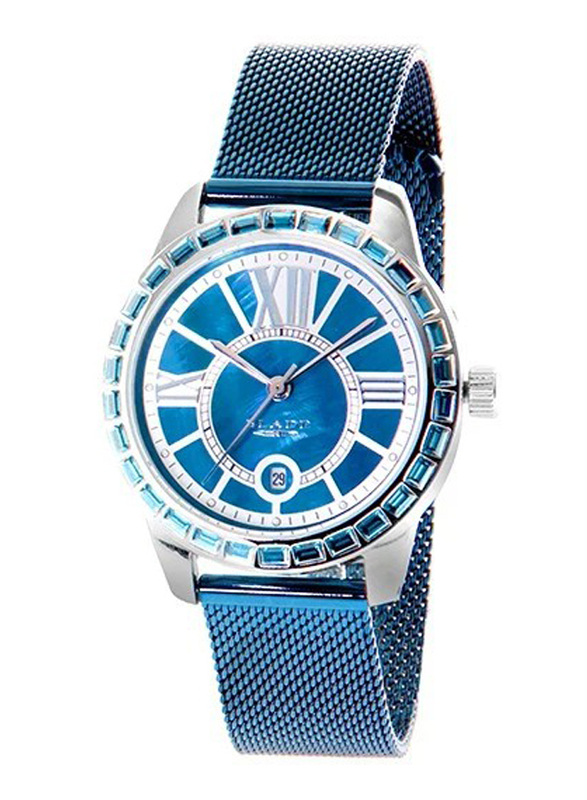 Blade Endure Analog Watch for Women with Stainless Steel Band, Water Resistant, 3333L2SBB, Blue