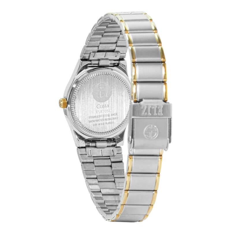 ELIZ ES8800L2TST SS Caseback & Band Day-Date Women's Watch