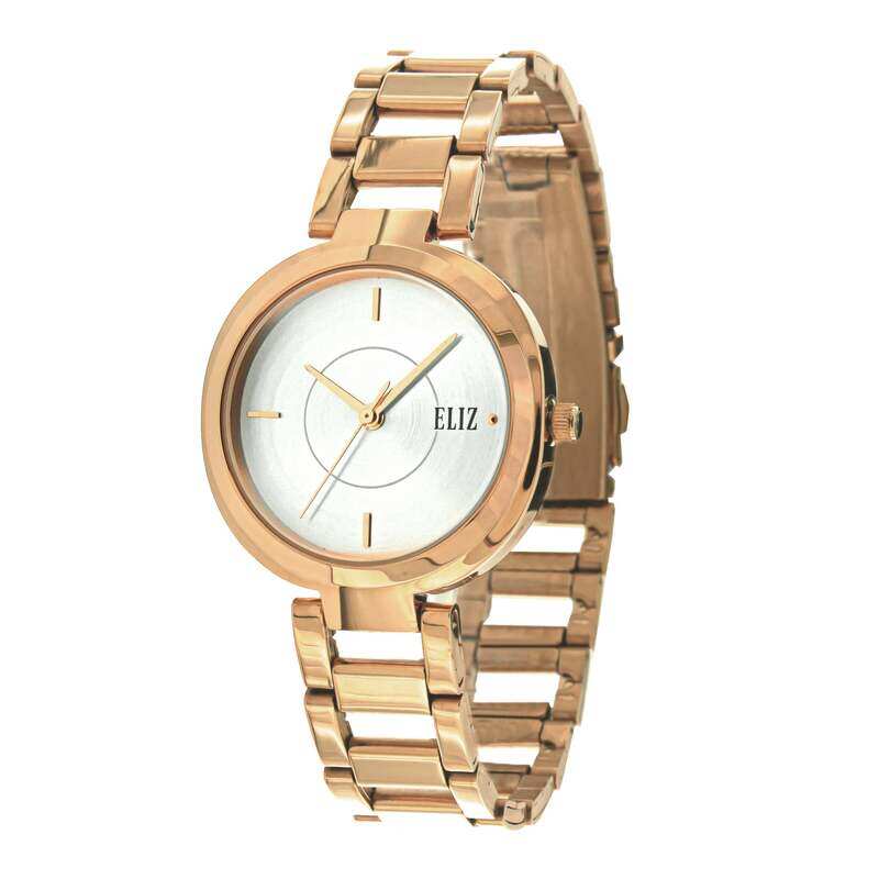

ELIZ ES8760L2RSR Metal Case and Bracelet 3-Hands Women's Watch