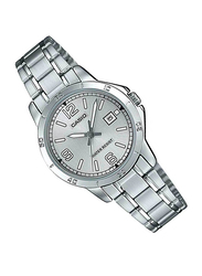 Casio Dress Analog Watch for Women with Stainless Steel Band, Water Resistant, LTP-V004D-7B2UDF, Silver