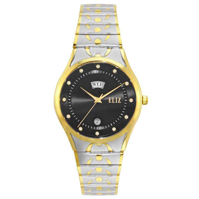 

ELIZ ES8771G2TNT SS Caseback & Band Day-Date Men's Watch